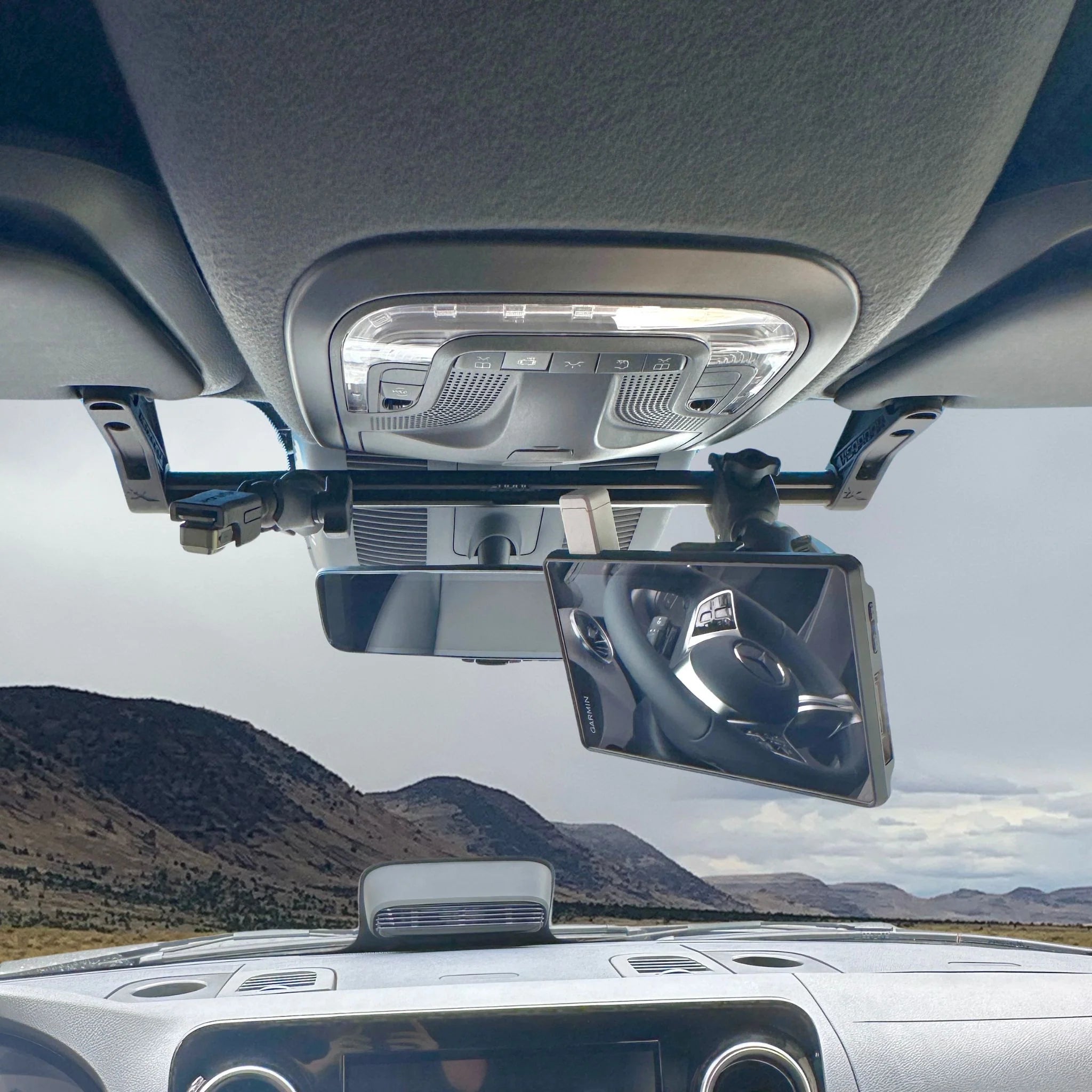 Sprinter Van Visor Tube Mount for Navigation Devices and Accessories