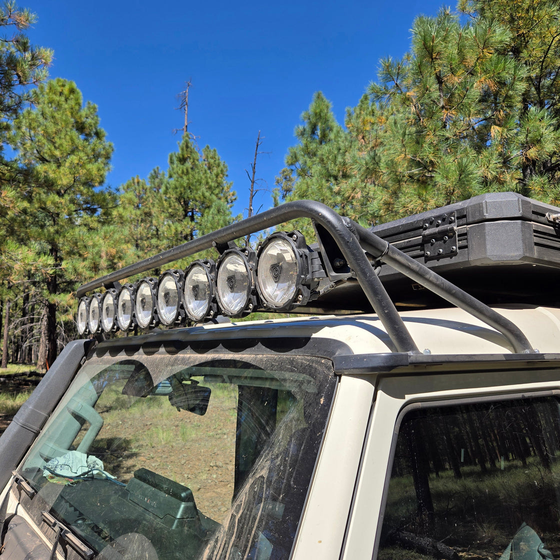 Ineos Grenadier Light Bar Cage ✖︎ KC Gravity Titan 9-Light Combo Kit