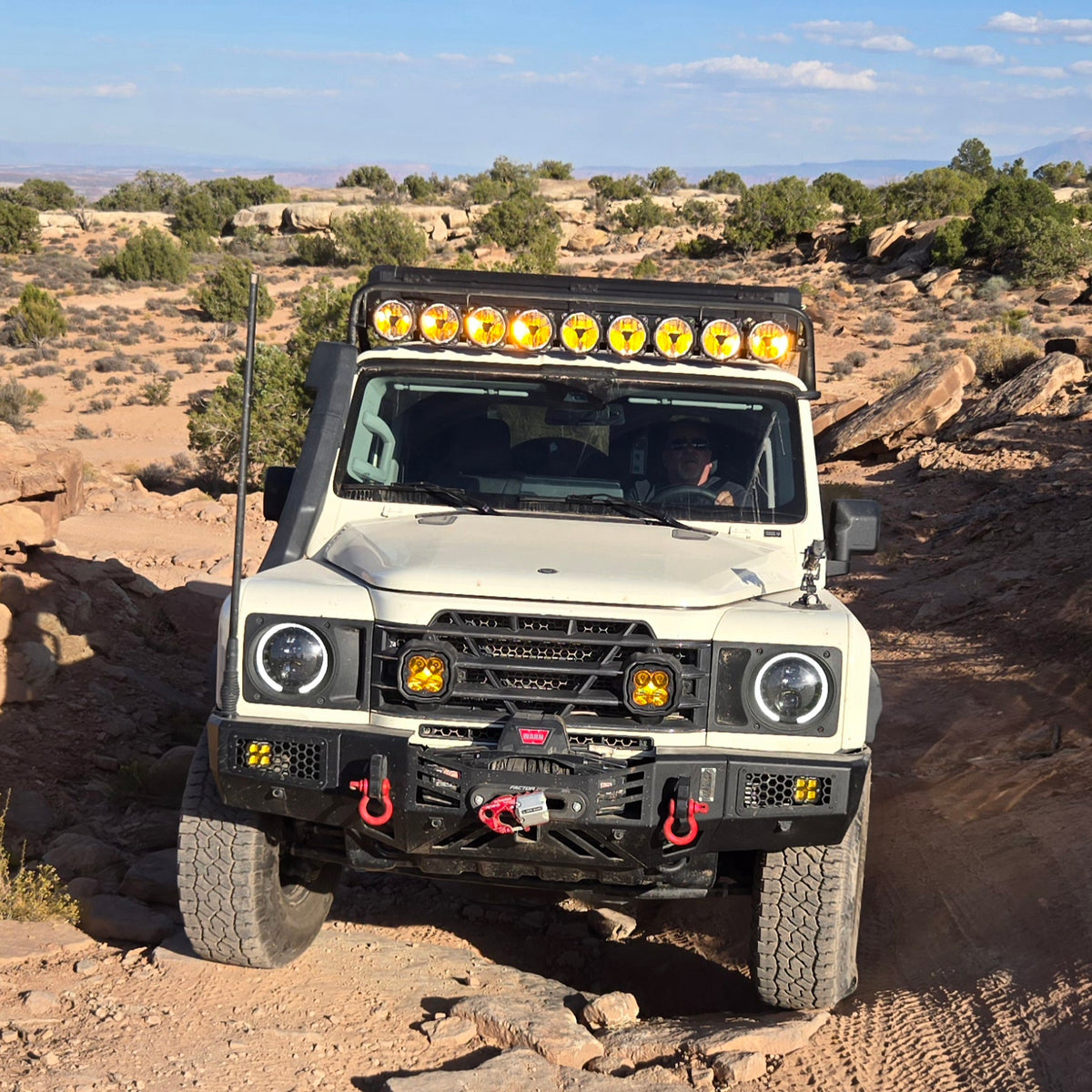 Ineos Grenadier Light Bar Cage ︎ KC Gravity Titan 9-Light Combo Kit ...