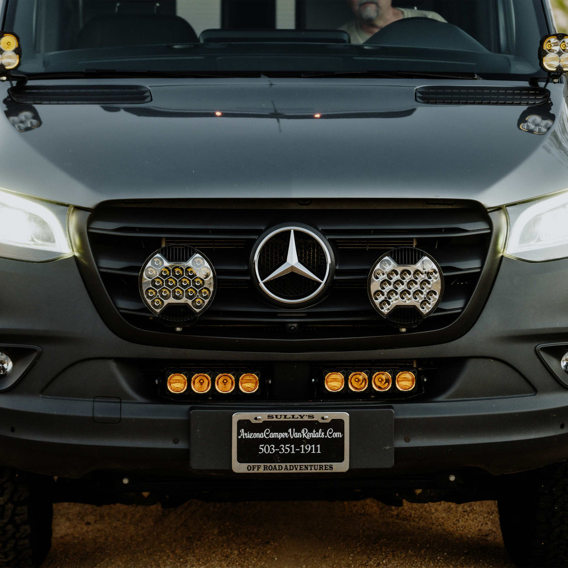 Dual FLEX ERA® Light Bar Master Kit - Bumper Mount - 2019+ Mercedes Sprinter Vans