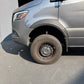 Rally Raider rear fender flare installed on gray Mercedes Sprinter