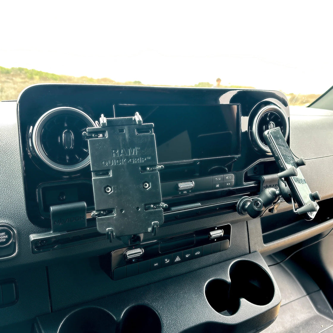 No-Drill - Mercedes Sprinter Phone & GPS Dash Mount – NAVIDOK Overlander