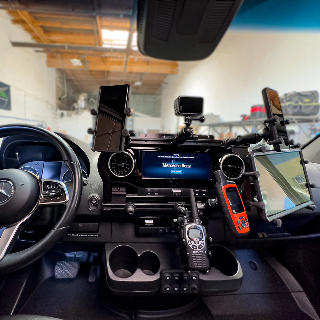 No Drill - Dash Mount for Mercedes Sprinter – NAVIDOK Overlander X