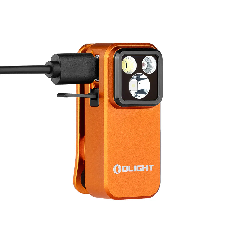 Olight Oclip Pro Van Light with Navilight Mount – Red & White Cockpit Light for Campers & RVs